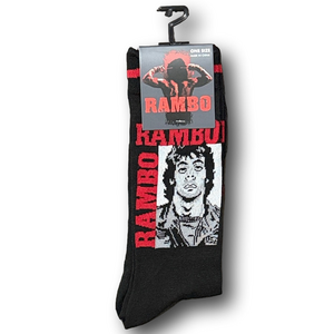 3/$20 Rambo Funny Novelty Crew Socks - NWT
